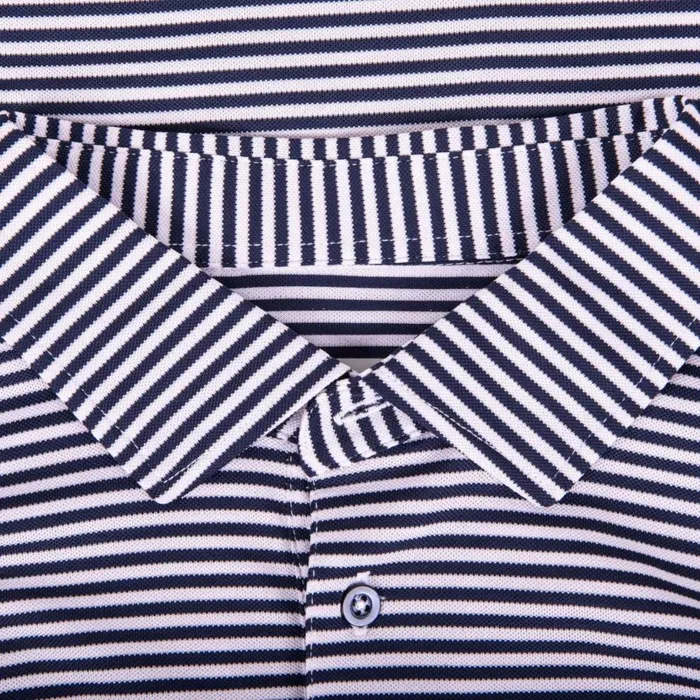 KJUS Polos Lee Stripe Polo SS Whiteatlanta Blue 8211 Men