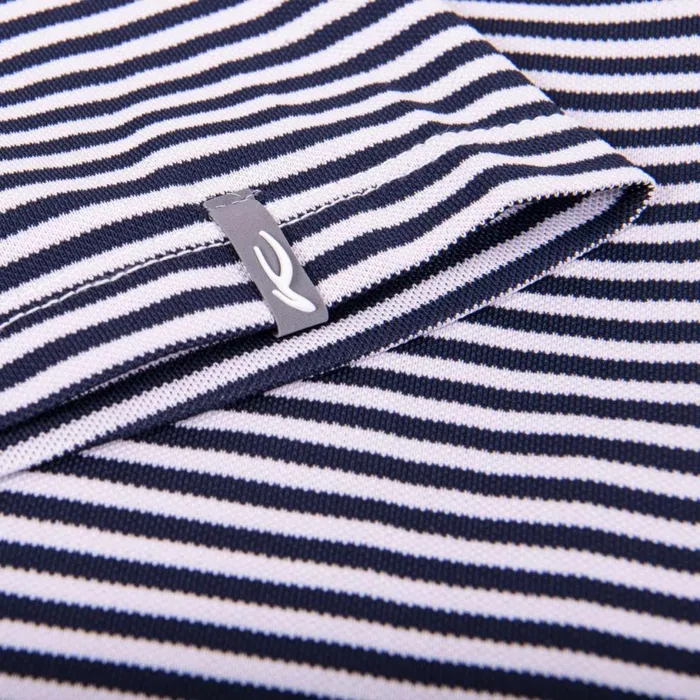KJUS Polos Lee Stripe Polo SS Whiteatlanta Blue 8211 Men