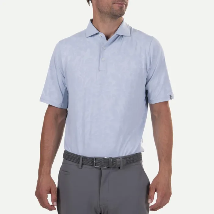 KJUS Polos Motion Embossed Polo SS Blue Fog 8211 Men