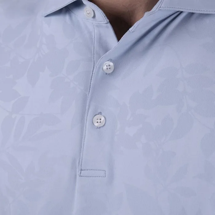 KJUS Polos Motion Embossed Polo SS Blue Fog 8211 Men