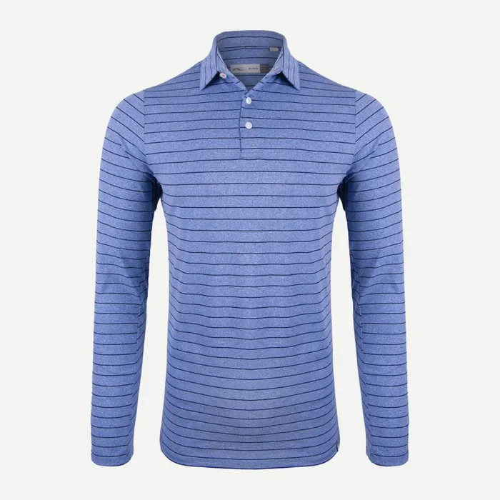 KJUS Polos Soren Meacutelange Stripe Polo LS Bright Blueatlanta Blue 8211 Men KJUS Polos Soren Meacutelange Stripe Polo LS Bright Blueatlanta Blue 8211 Men