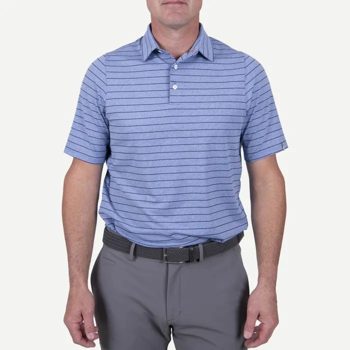 KJUS Polos Soren Meacutelange Stripe Polo SS Bright Blueatlanta Blue 8211 Men KJUS Polos Soren Meacutelange Stripe Polo SS Bright Blueatlanta Blue 8211 Men