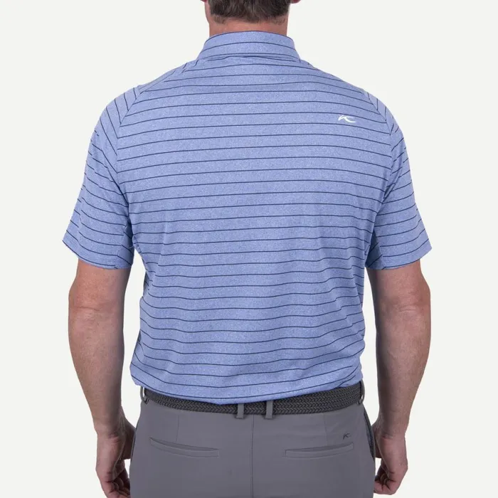 KJUS Polos Soren Meacutelange Stripe Polo SS Bright Blueatlanta Blue 8211 Men