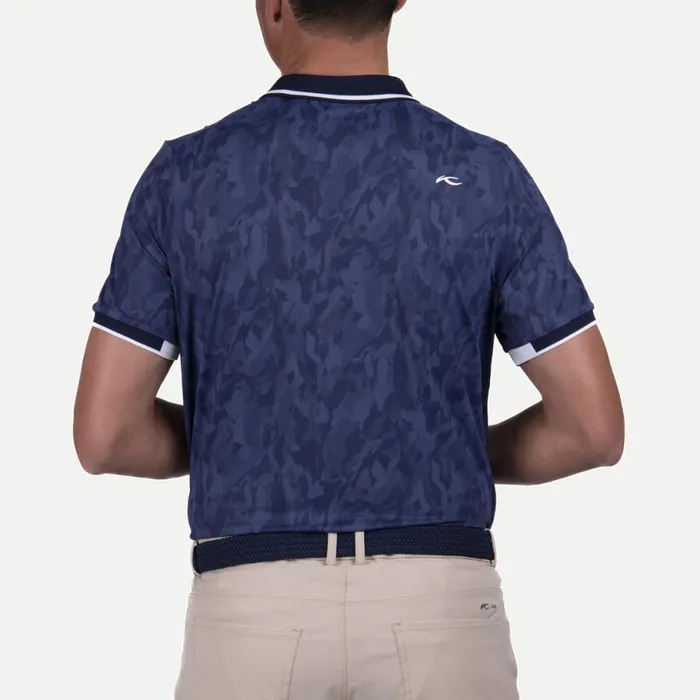 KJUS Polos Spot Printed Polo SS Atlanta Blue 8211 Men