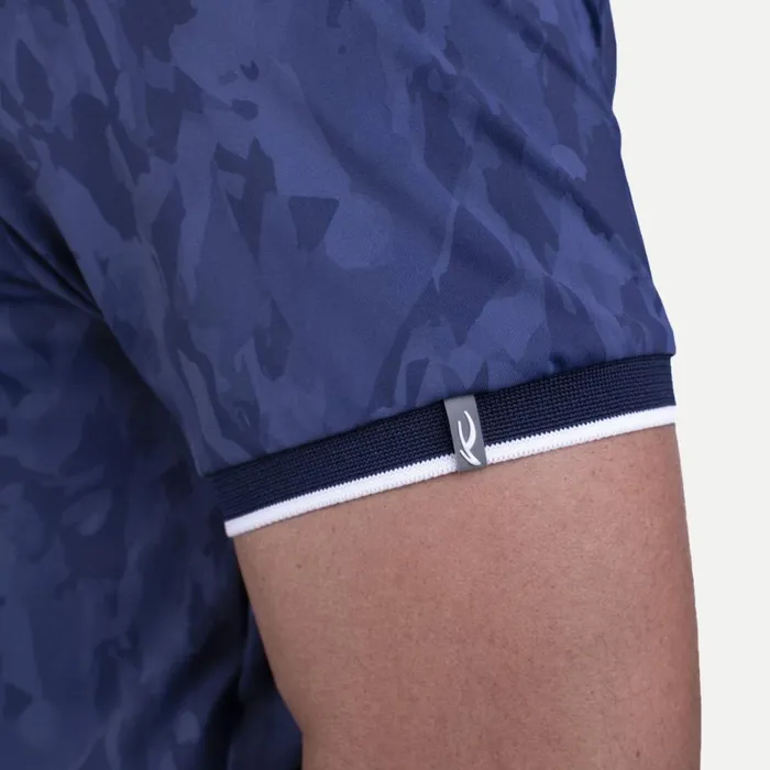 KJUS Polos Spot Printed Polo SS Atlanta Blue 8211 Men