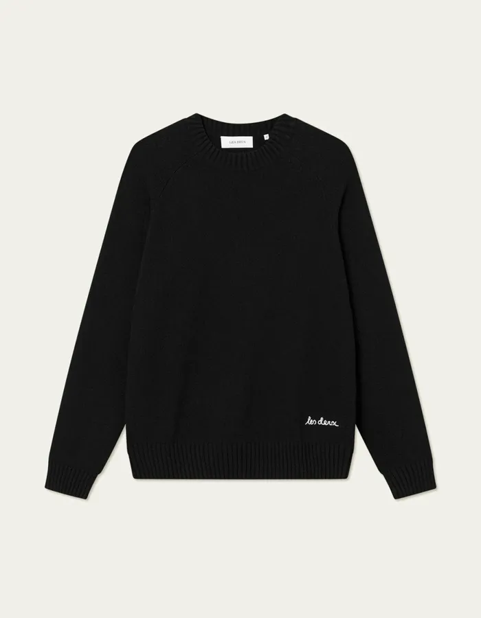 Knitwear Men Les Deux Brad Roundneck Knit 8211 BlackBlack