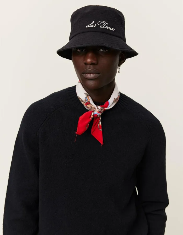 Knitwear Men Les Deux Brad Roundneck Knit 8211 BlackBlack