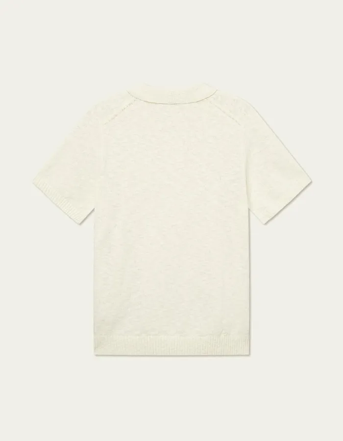 Knitwear Men Les Deux Brad Zipper Polo 8211 Ivory