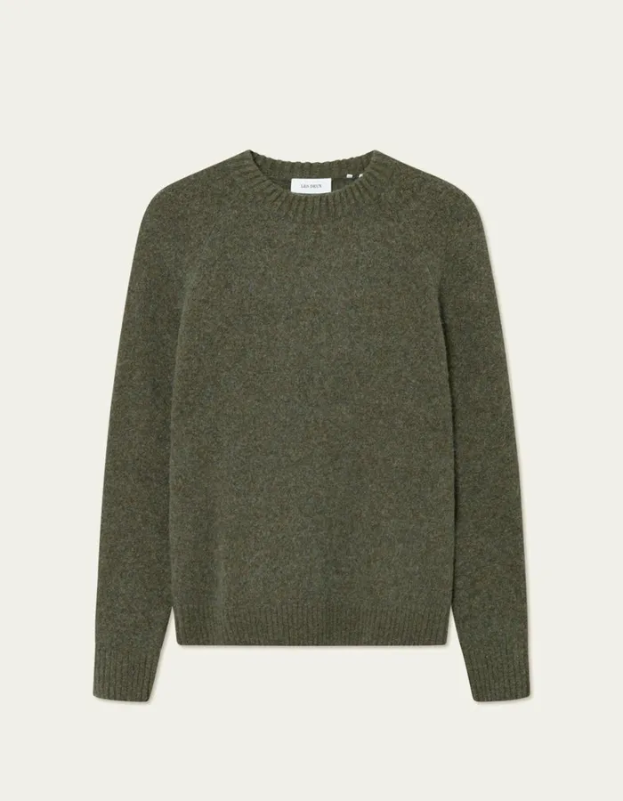 Knitwear Men Les Deux Gilbert Roundneck Knit 8211 Bungee Cord Melange