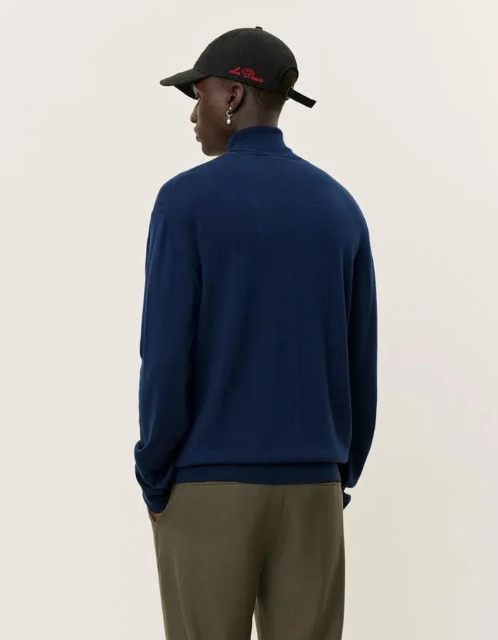 Knitwear Men Les Deux Greyson Rollneck Merino Knit 8211 Dark Navy