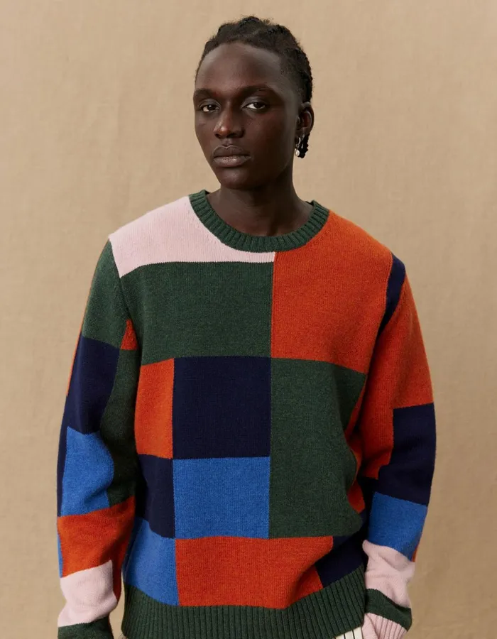 Knitwear Men Les Deux Yale Colorblock Knit 8211 Multicolor Knitwear Men Les Deux Yale Colorblock Knit 8211 Multicolor