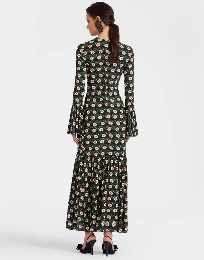 La Doublej Alba Dress Mayfair Black In Flowy Jersey Women Dresses