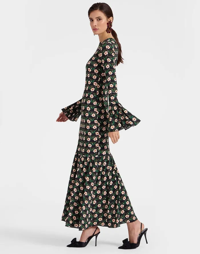 La Doublej Alba Dress Mayfair Black In Flowy Jersey Women Dresses