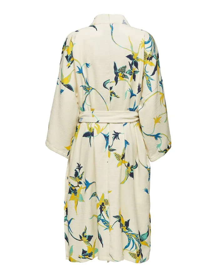 La Doublej Big Robe Orchidea Bianco In Cotton Women Loungewear