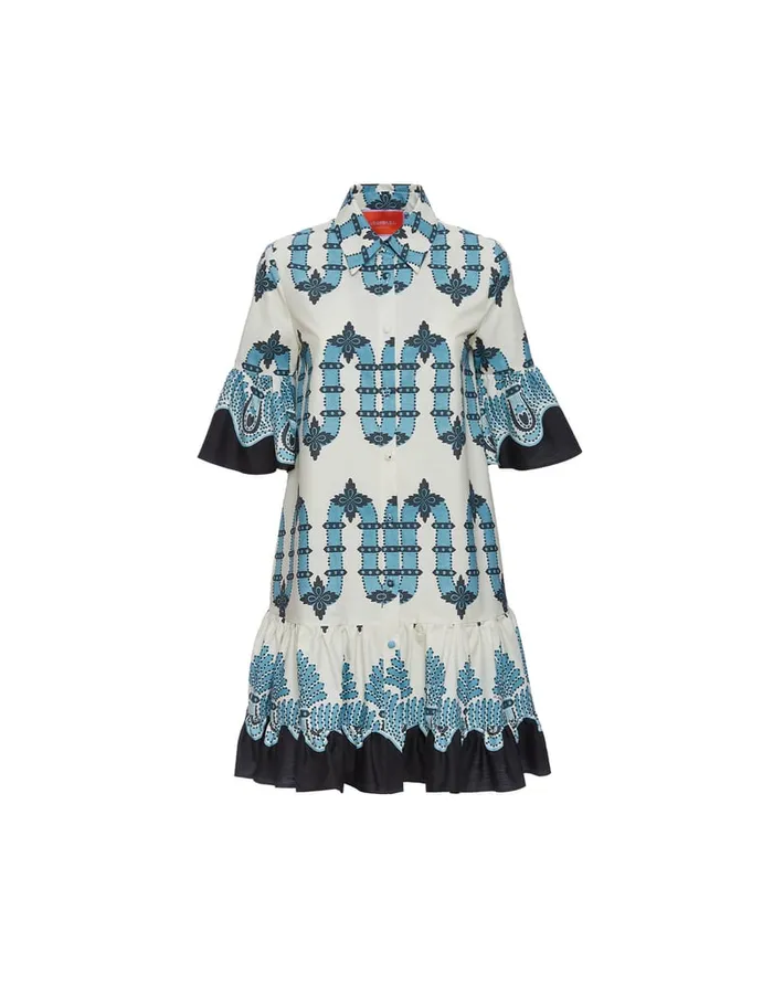 La Doublej Choux Dress Scirocco Place Ivory In Summer Poplin Women Dresses