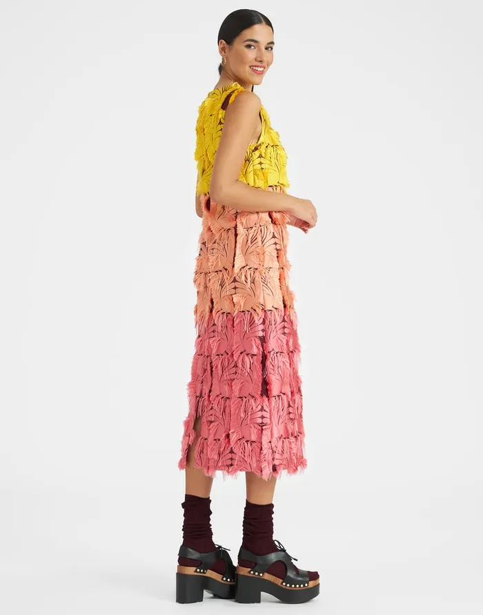 La Doublej Column Dress Jacquard Multicolor In Jacquard Women Dresses