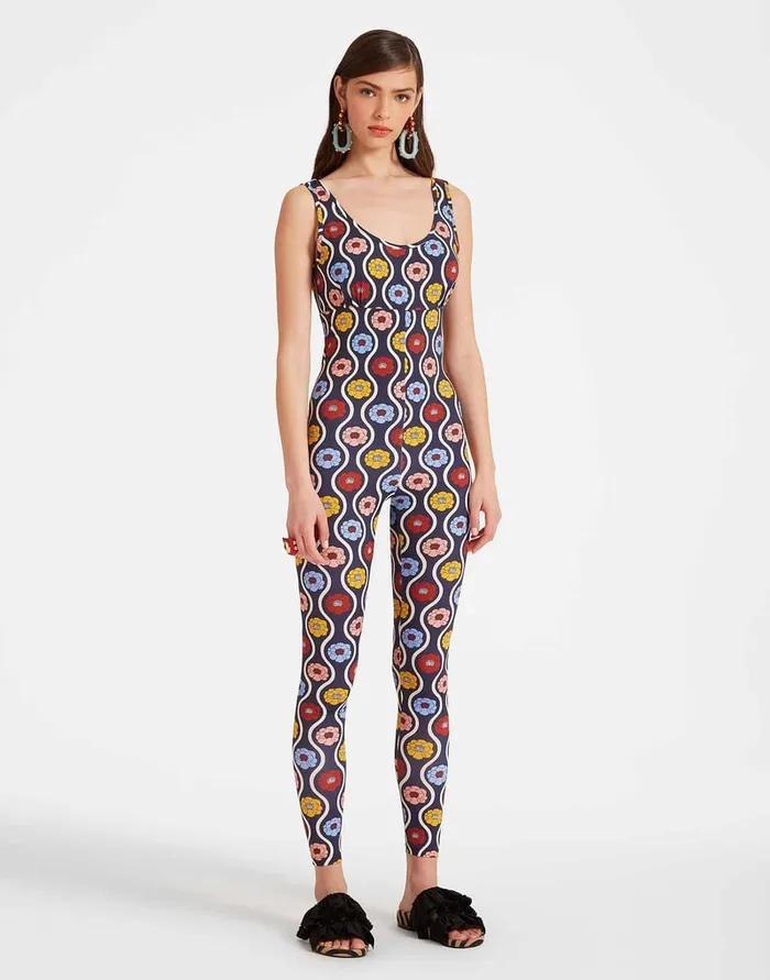 La Doublej Jazzercize Suit Whitsun Mini Blue In Skinny Jersey Women Loungewear La Doublej Jazzercize Suit Whitsun Mini Blue In Skinny Jersey Women Loungewear