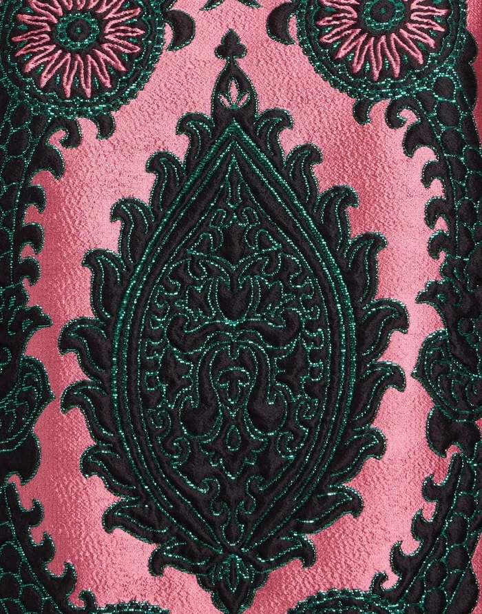 La Doublej Mini Swing Dress Oltrarno Pink In Jacquard Women Dresses