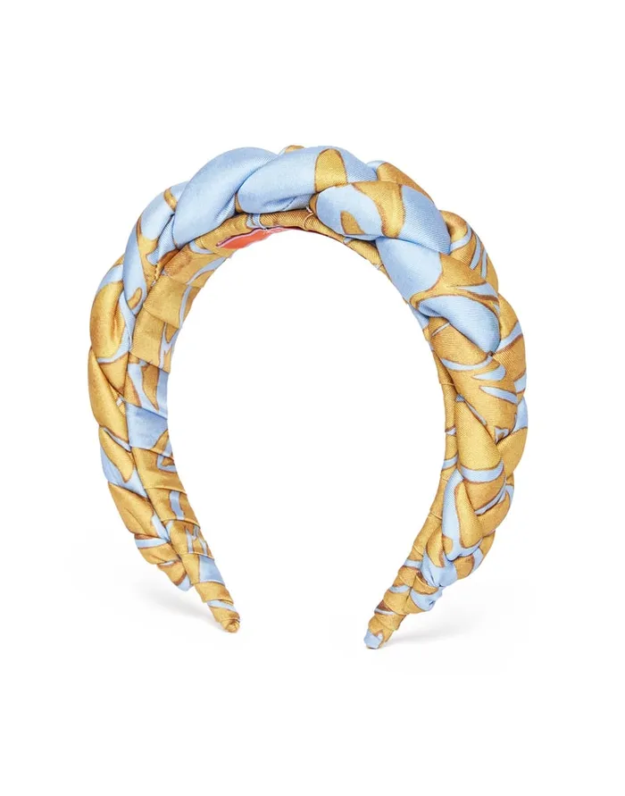 La Doublej Rapunzel Headband Tangle Light Blue In Twill Women Hair Accessories La Doublej Rapunzel Headband Tangle Light Blue In Twill Women Hair Accessories