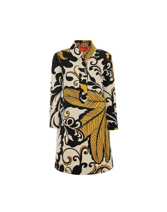 La Doublej Short Artemis Dress Marea Black and White In Cady Wool Women Dresses