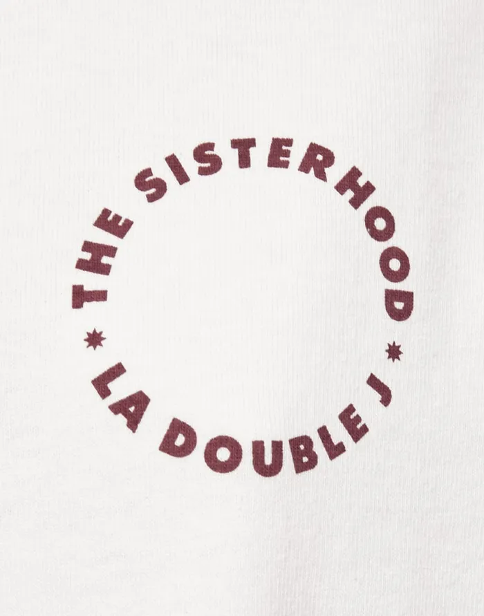 La Doublej Sisterhood Tee Solid Print In Jersey Loira Women TShirts and Sweatshirts