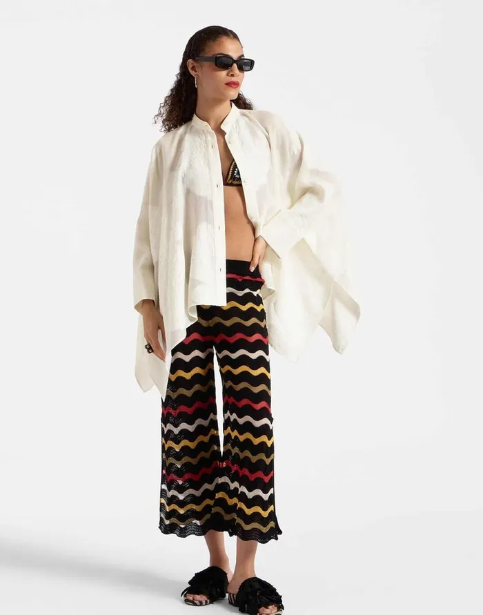La Doublej Zephyr Pants Black In Lace Women Shorts and Pants