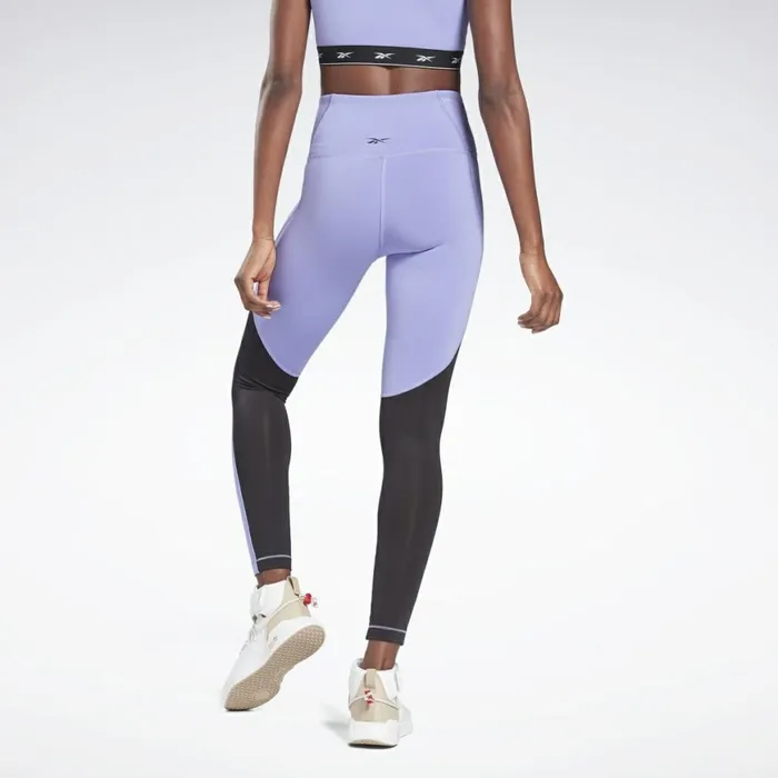 Leggings and Tights Womens Reebok Beyond The Sweat Leggings Hyper Purple