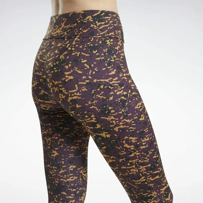 Leggings and Tights Womens Reebok Classics Allover Print Leggings Midnight Shadow