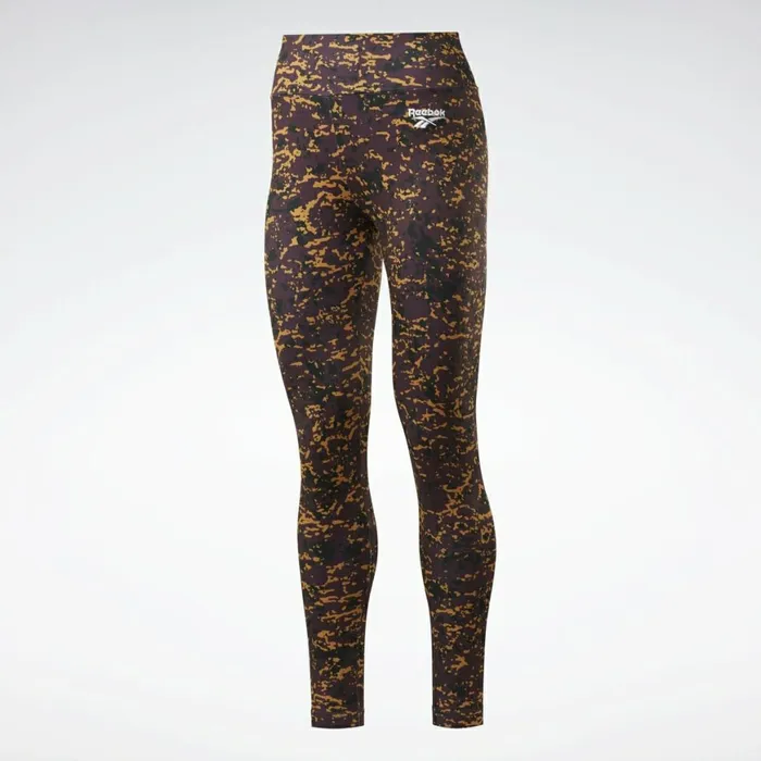 Leggings and Tights Womens Reebok Classics Allover Print Leggings Midnight Shadow