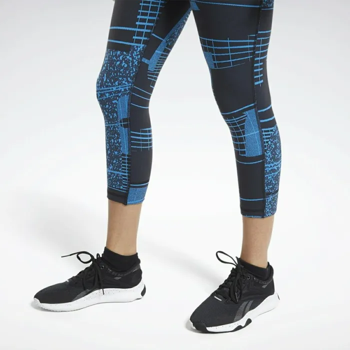 Leggings and Tights Womens Reebok Lux 34 Length 2 Leggings Black
