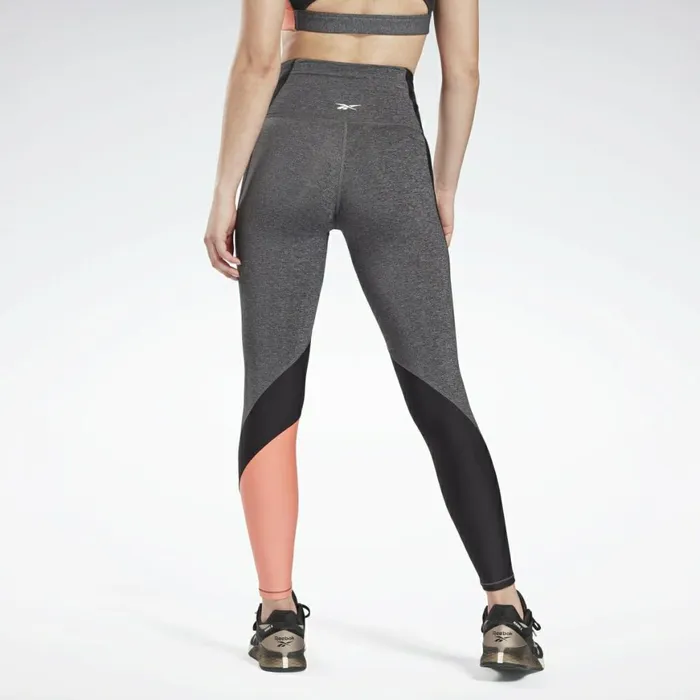 Leggings and Tights Womens Reebok Lux HighRise Leggings Dark Grey Heather