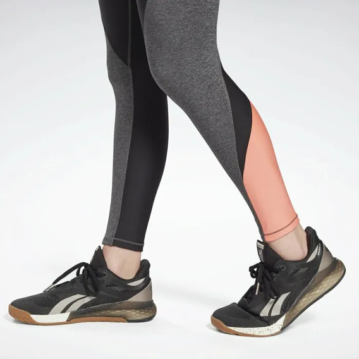 Leggings and Tights Womens Reebok Lux HighRise Leggings Dark Grey Heather