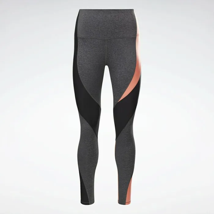 Leggings and Tights Womens Reebok Lux HighRise Leggings Dark Grey Heather