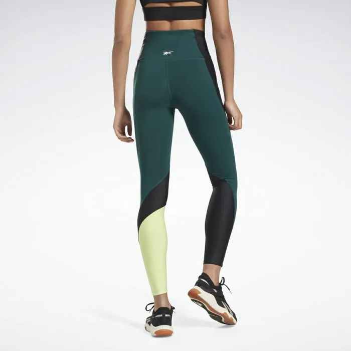 Leggings and Tights Womens Reebok Lux HighRise Leggings Forest Green