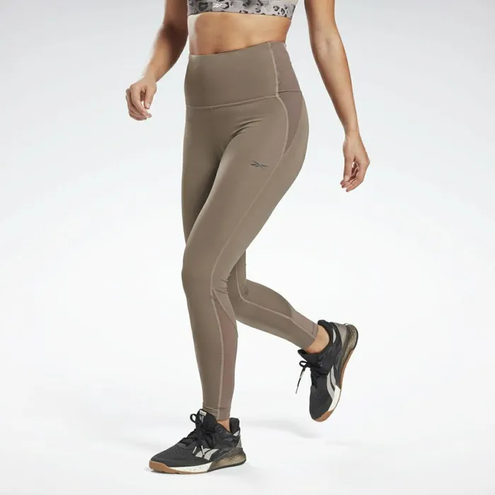 Leggings and Tights Womens Reebok Lux HighRise Perform Leggings Trek Grey