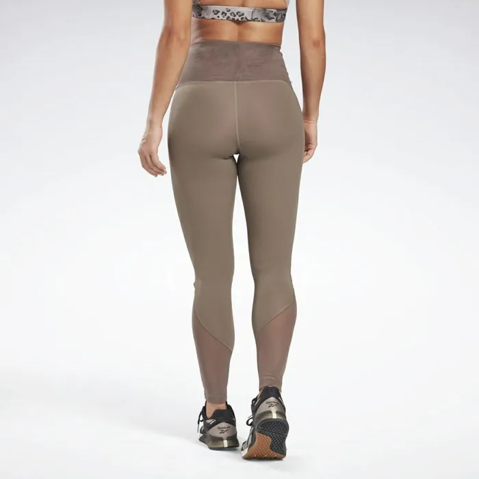 Leggings and Tights Womens Reebok Lux HighRise Perform Leggings Trek Grey