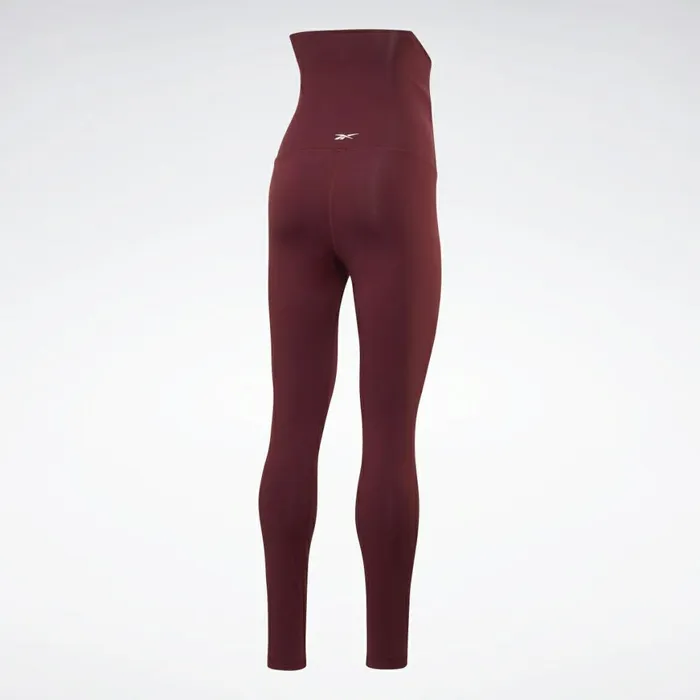 Leggings and Tights Womens Reebok Lux Maternity 2 Leggings Maroon