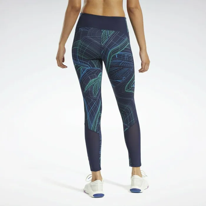 Leggings and Tights Womens Reebok Lux Perform Leggings Vector Navy