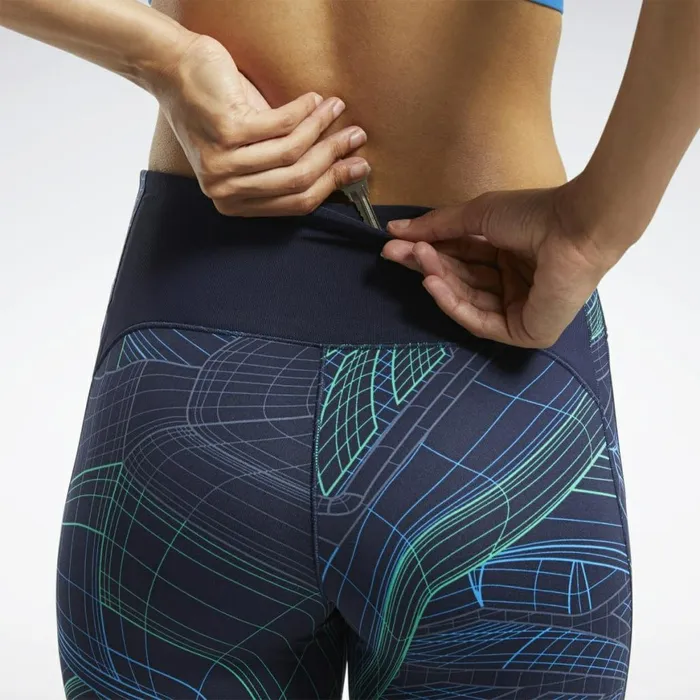 Leggings and Tights Womens Reebok Lux Perform Leggings Vector Navy