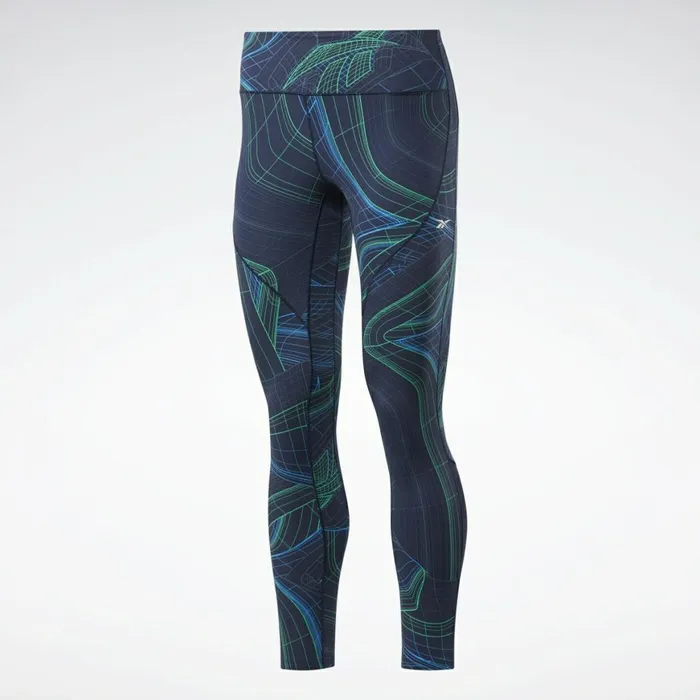 Leggings and Tights Womens Reebok Lux Perform Leggings Vector Navy