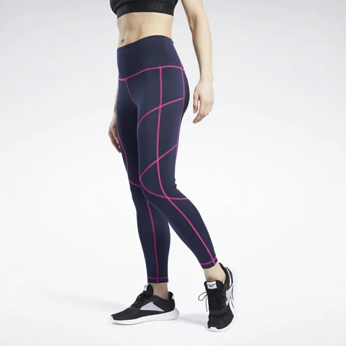 Leggings and Tights Womens Reebok Meet You There Leggings Vector Navy