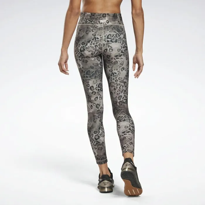Leggings and Tights Womens Reebok Modern Safari Lux Bold Leggings Grey