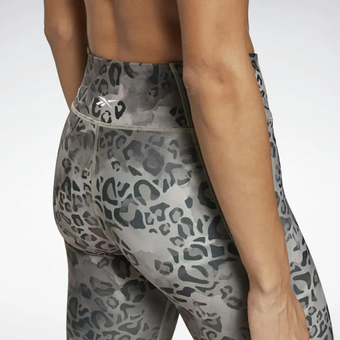 Leggings and Tights Womens Reebok Modern Safari Lux Bold Leggings Grey