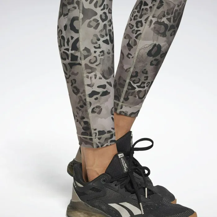 Leggings and Tights Womens Reebok Modern Safari Lux Bold Leggings Grey