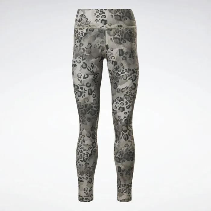 Leggings and Tights Womens Reebok Modern Safari Lux Bold Leggings Grey
