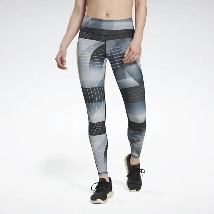 Leggings and Tights Womens Reebok Running Lux Bold Leggings Black