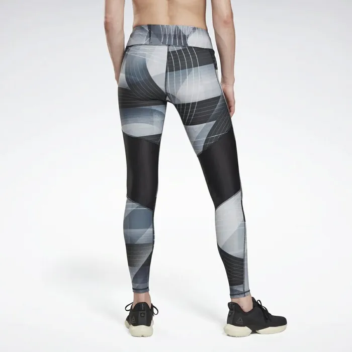 Leggings and Tights Womens Reebok Running Lux Bold Leggings Black