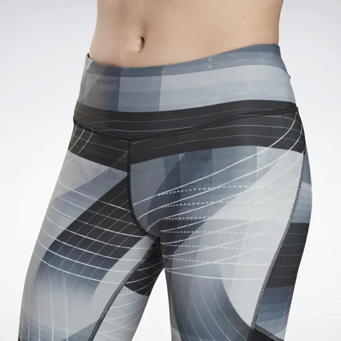 Leggings and Tights Womens Reebok Running Lux Bold Leggings Black