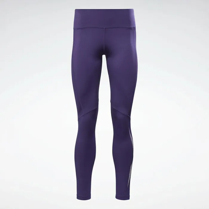 Leggings and Tights Womens Reebok Workout Ready Vector Leggings Dark Orchid