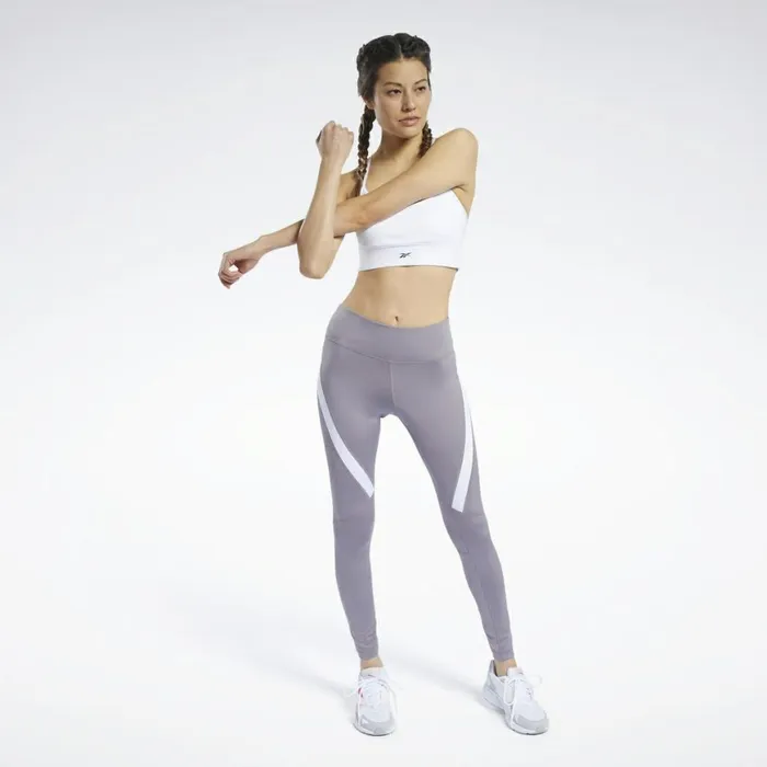 Leggings and Tights Womens Reebok Workout Ready Vector Leggings Gravity Grey